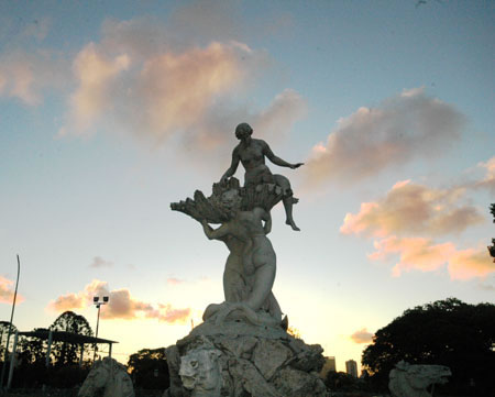 The Water Nymphs’ Fountain, by Argentine sculptor, Lola Mora is one of Buenos Aires’ most marvelous outdoor sculptures 