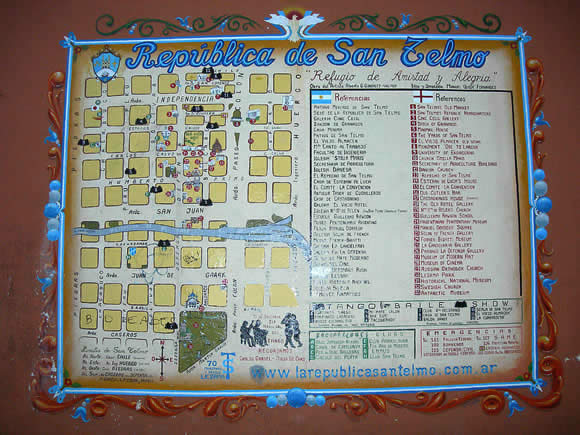 The 'Republic of San Telmo' -- A map of the neighborhood