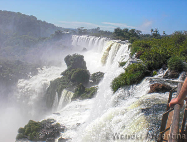 Iguazu Falls as seen from the Iguazú National Park in Argentina, 