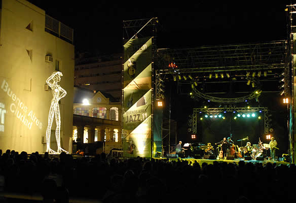 The Roxana Amed Quintet playing at the Centro Cultural Recoleta at the Buenos Aires Jazz Festival