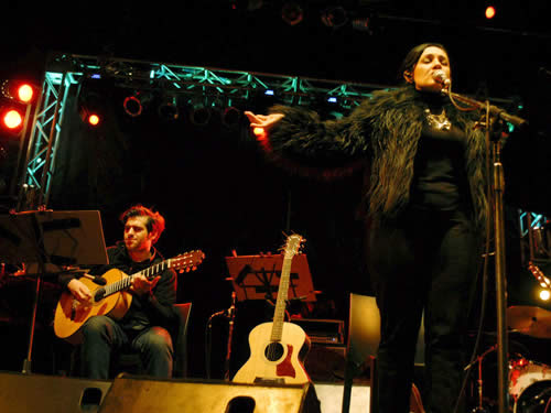 Singer, Roxana Amed with her Quintet performing at the Buenos Aires Jazz Festival