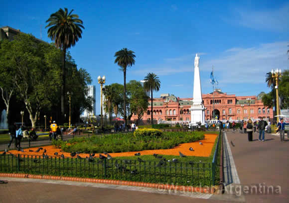 The Casa Rosada in Buenos Aires Argentina