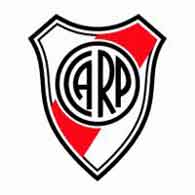 den röda och vita logotypen för Argentinas River Plate Football club's River Plate Football club