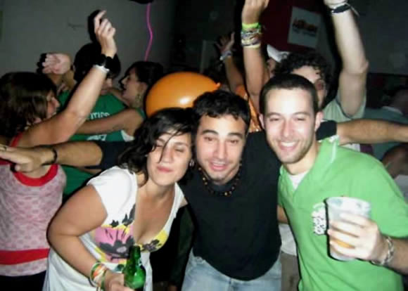 Young visitors party at the Milhouse Hostel in Buenos Aires