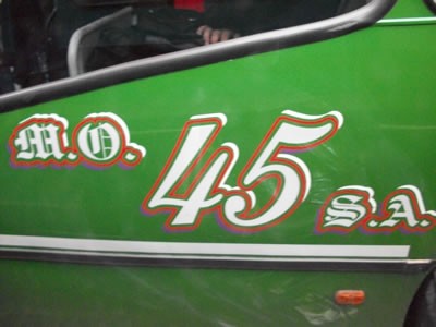 The number 45 public bus in Buenos Aires