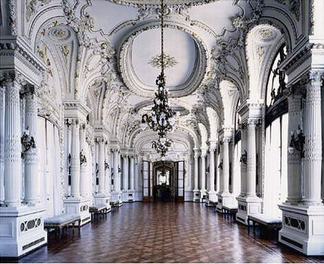 The interior of the Beaux Arts Naval Center in Buenos Aires