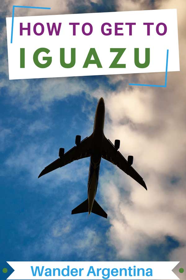 How to get to Iguazu with an airplane flying in the sky. Wander Argentina 
