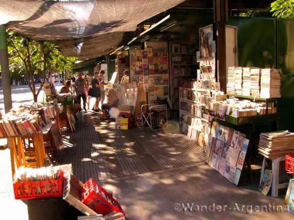 An outdor bookstall in Palermo, Buenos Aires