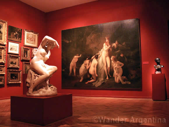 Some major works displayed in the Museo de Bella Artes of Buenos Aires