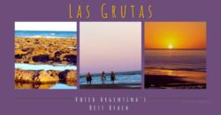 Beach images, sunset of Las Grutas