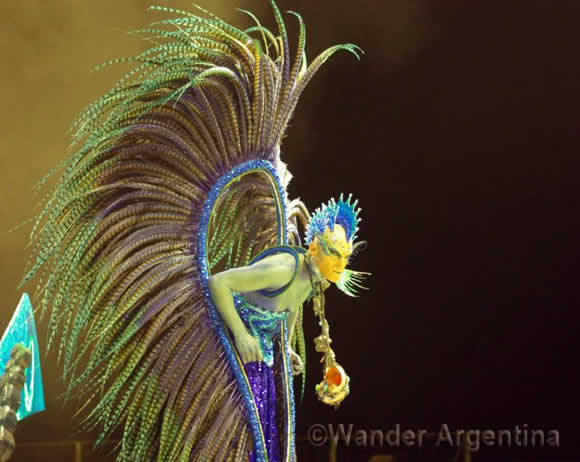 A performer at Carnival in Gualeguaychu