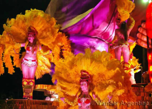 Female performers at Carnival in Gualeguaychú