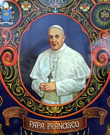 Fileteo depiction of Pope Francis 