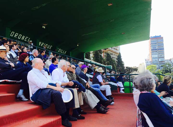 Spectators watch a polo match in Palermo, Buenos Aires