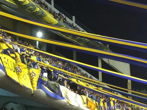 The 'popular' section of Bombonera Stadium