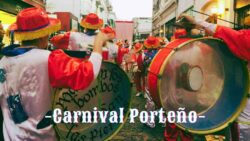 Carnival Buenos Aires with drummers