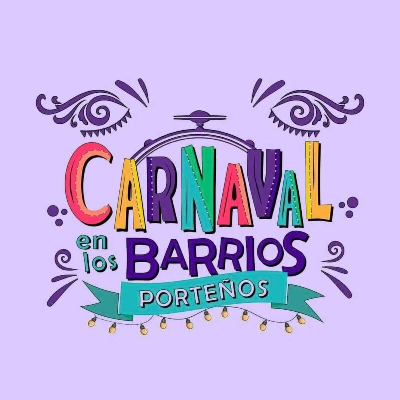 Carnival in the neighborhoods (flyer in Spanish)