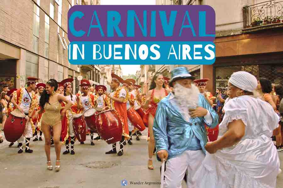 Carnival in Buenos Aires with dancers