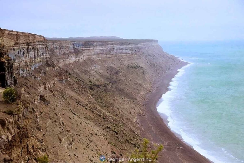 Coastal patagonia cliff