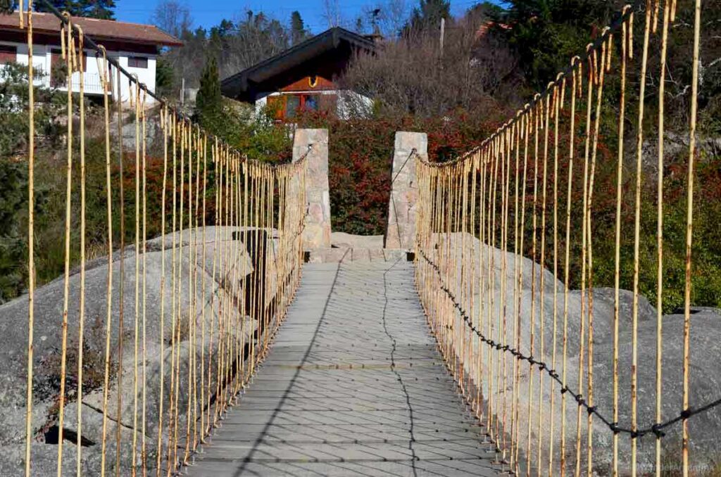 Wooden bridge in La Cumbrecita