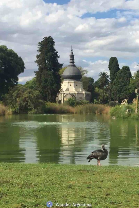 Small lake and pavillon, old Buenos Aire zoo