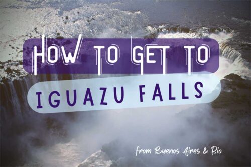 How to get to Iguazu (aerial shot of Iguazu Falls)