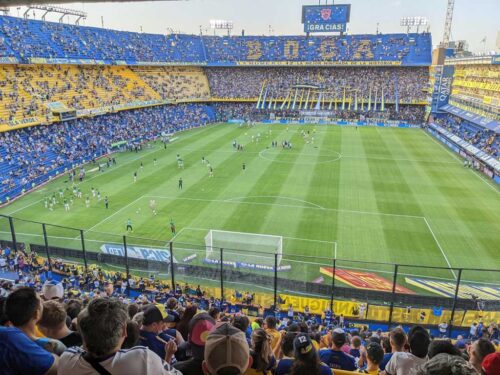 Field of La Bombonera stadium