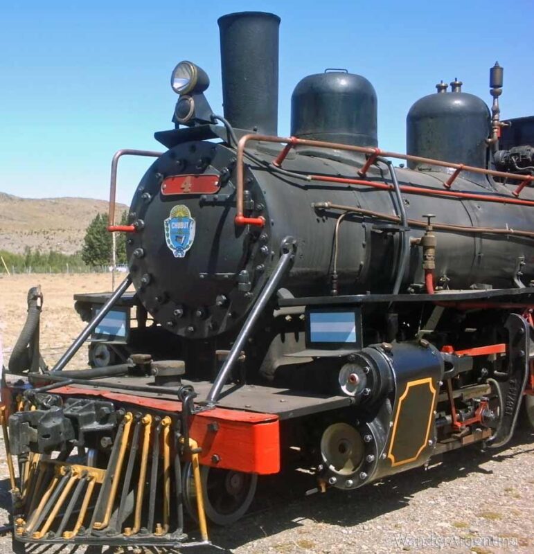 The engine car of La Trochita or Old Patagonia Express Train. 