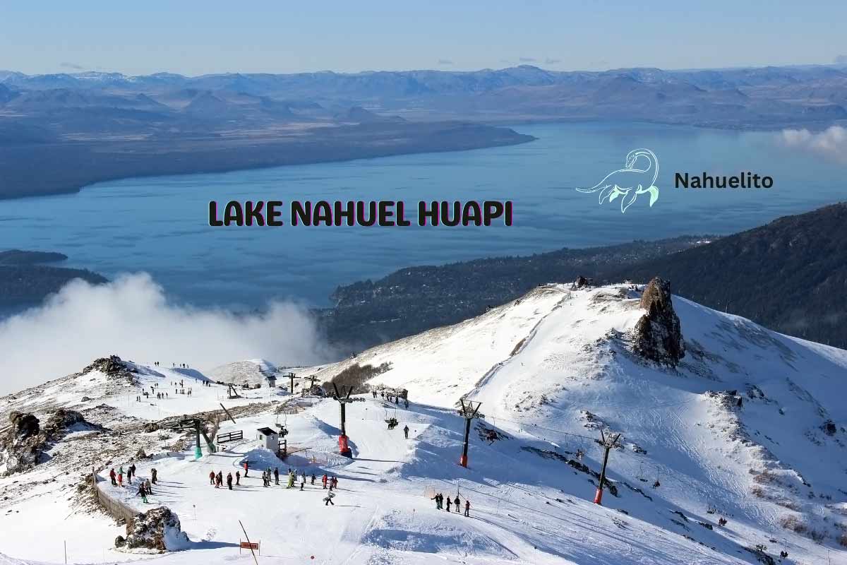 Lake Nahuel Huapi, bird's eye view from Cerro Catedral 