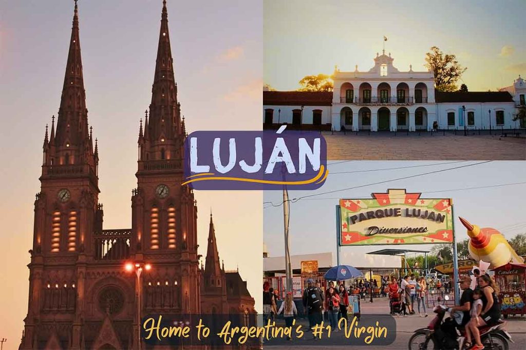 Luján, basilica, council house and theme park