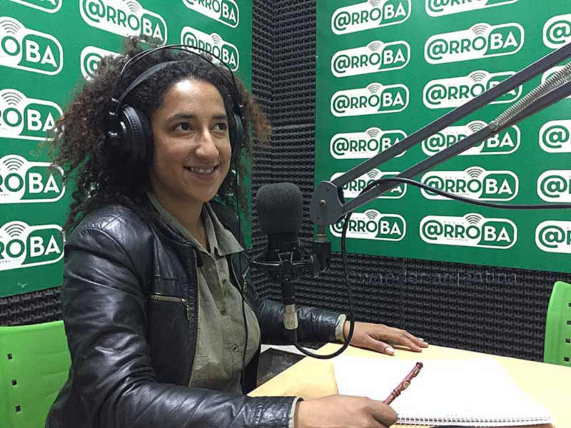 Melany Vega live on radio