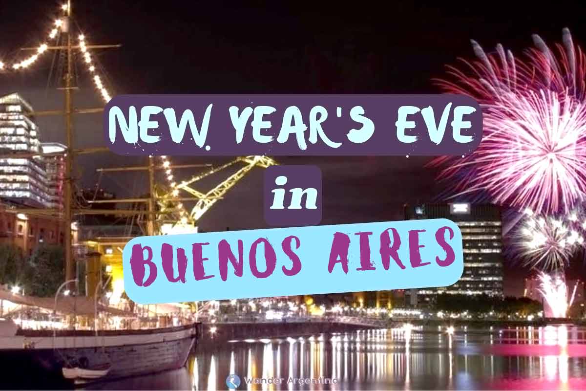 New Year's Eve Buenos AIres: fireworks in Puerto Madero