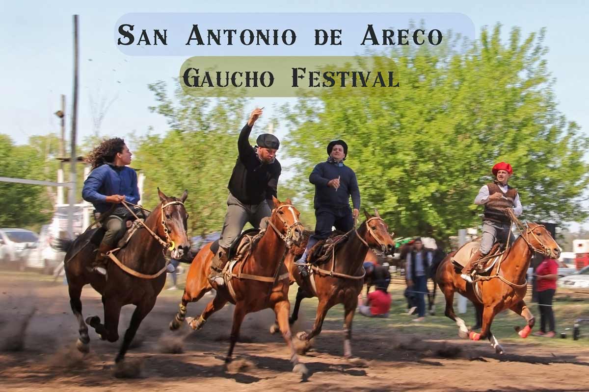 People Horseback riding in San Antonio de Areco