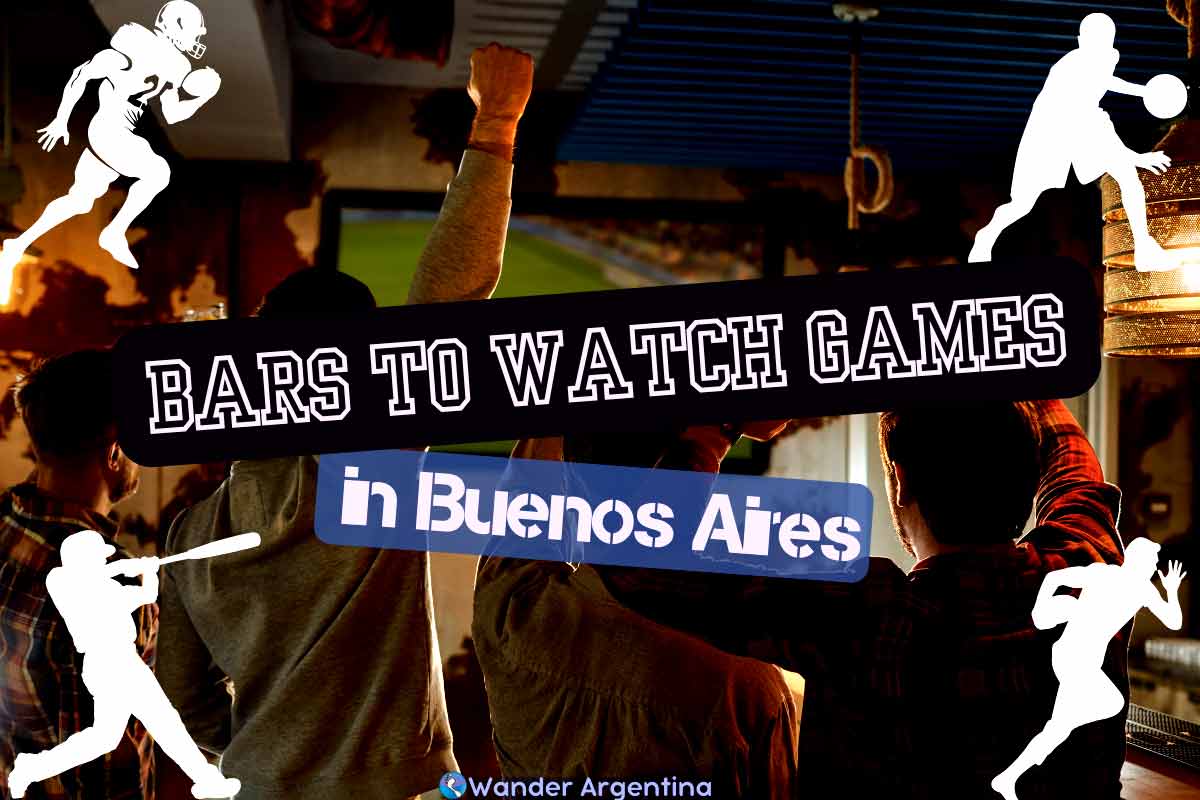 Sports bars Buenos Aires -people cheering in a pub