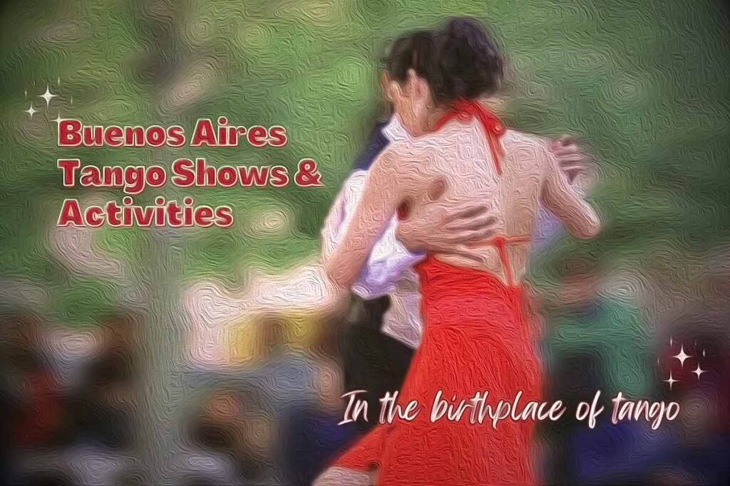 A couple dance tango. Buenos Aires tango show, in the birthplace of tango