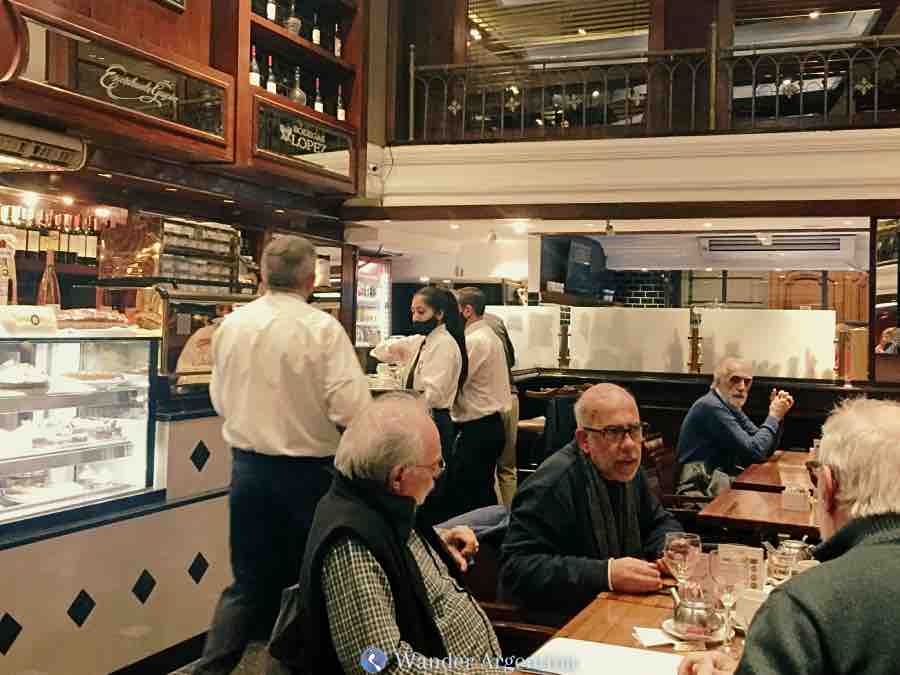 Cabildo cafe staff and patrons