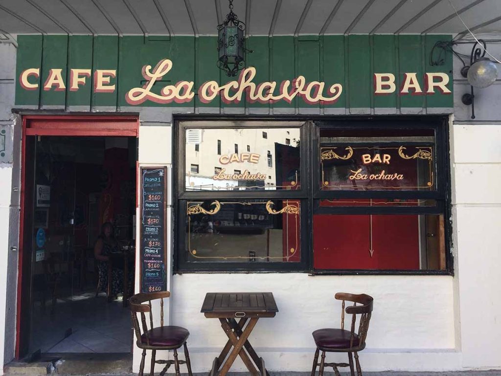 Cafe La Ochava exterior, Buenos Aires