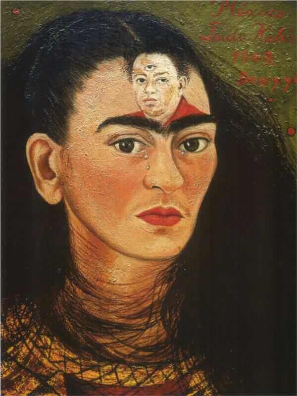 'Diego and I' painting by Frida Kahlo. 