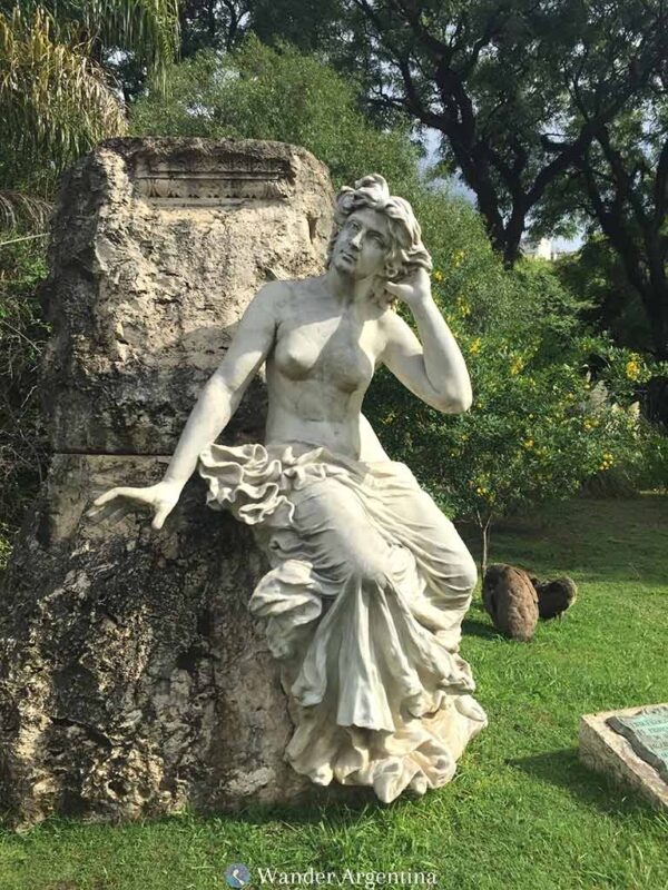 The Eloquence, a 1906 marble statue by Lola Mora